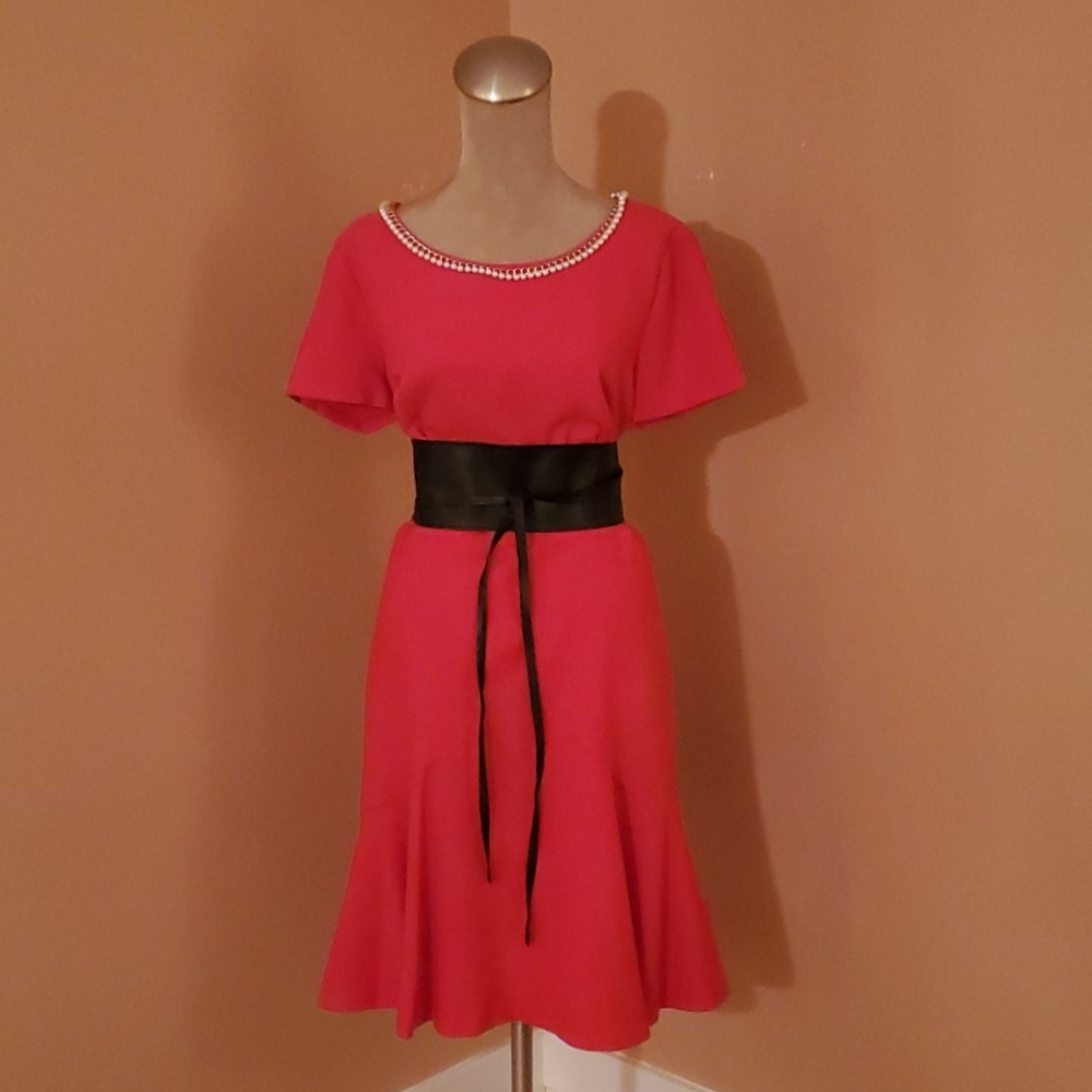 Karl Lagerfeld pearled dress